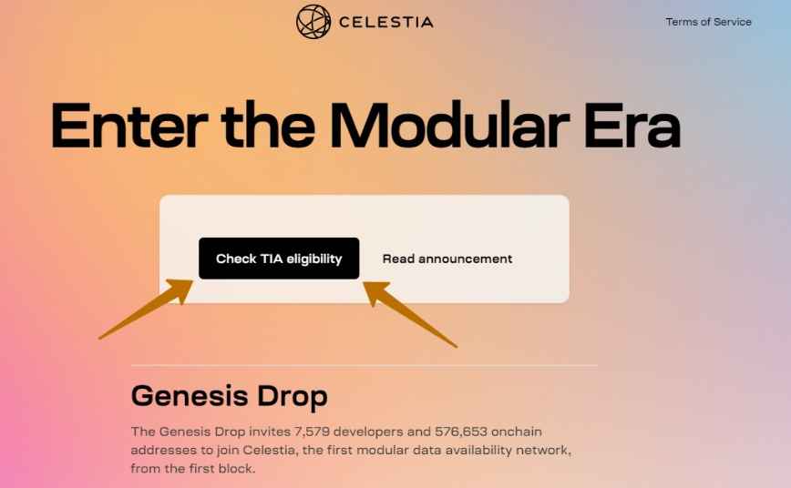 How to claim Celestia (TIA) airdrop?