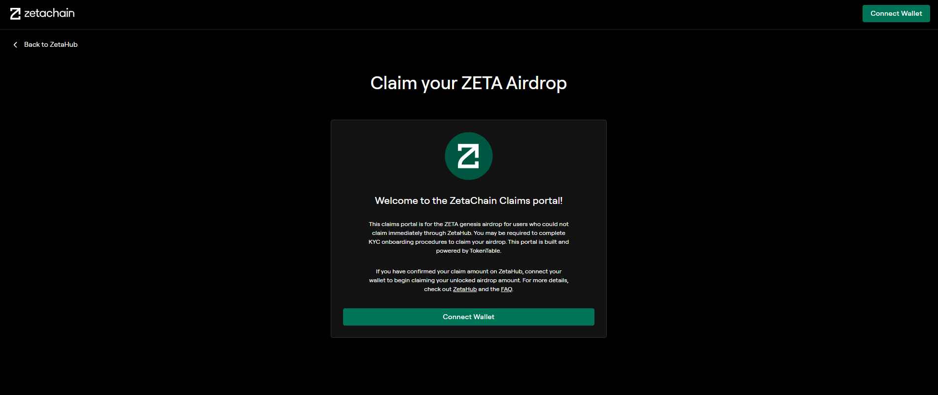 claim ZETA Token Airdrop